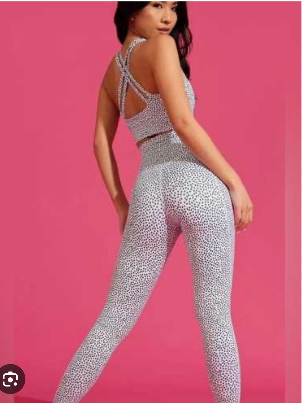 Buffbunny White Bossy Print Set. XS